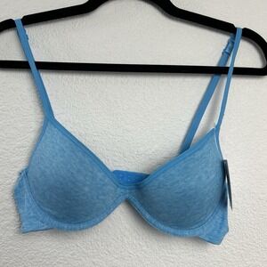 Hers by Herman Women B2104TRQ Turquoise Heathered Underwire T-Shirt Bra 32B NEW